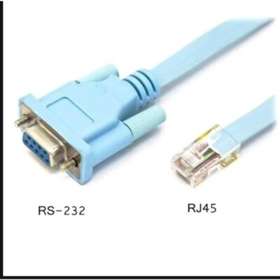 Rs232, rj45 dönüştürücü db9 dişi adaptör kablosu