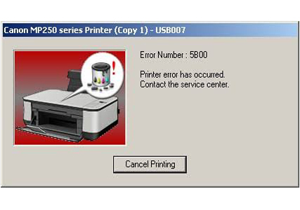 Canon Emici Dolu Hatası (5B00)